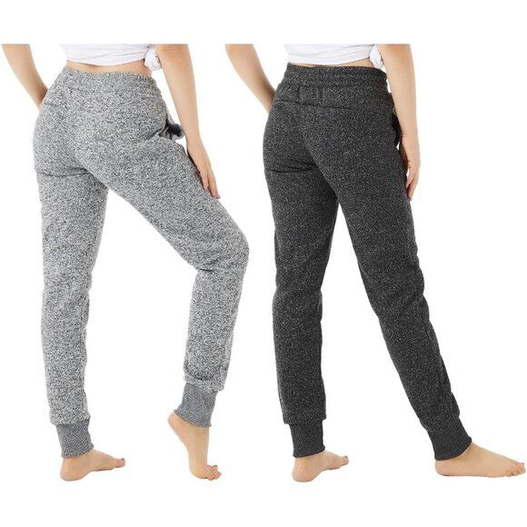 🆕Women’s Light Grey/Dark Grey Polyester Joggers with Pockets, Soft Sweat pants - Picture 3 of 6